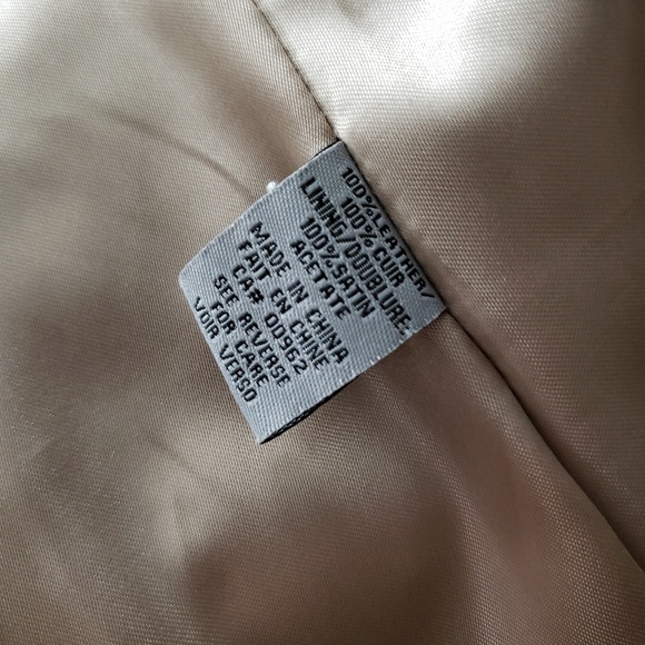 Melanie Lyne Rose Gold metallic leather jacket - Picture 8 of 8